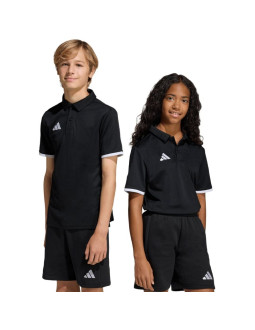 Koszulka dla dzieci adidas entrada 26 polo czarna jz6629