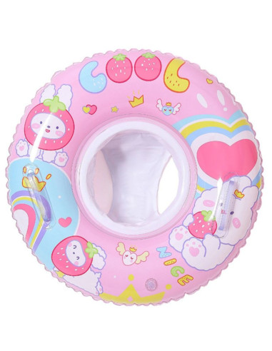 Emwu dino z rączką różowe