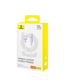 Kabel baseus gem usb-usb c 100w 1m (fioletowy)