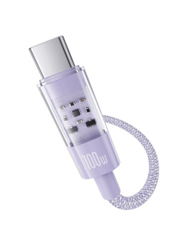 Kabel baseus gem usb-usb c 100w 1m (fioletowy)