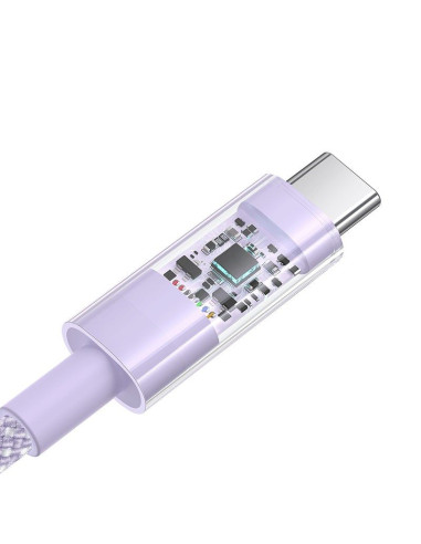 Kabel baseus gem usb-usb c 100w 1m (fioletowy)