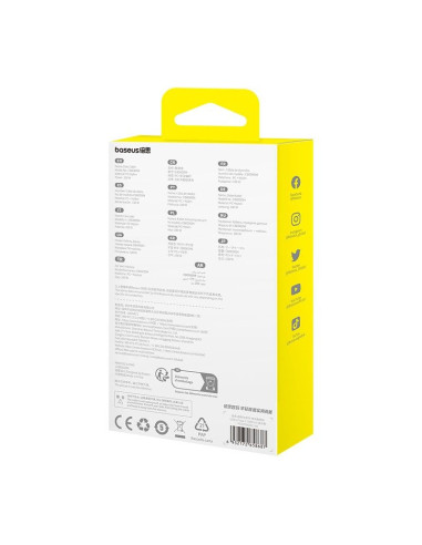 Kabel baseus gem usb-usb c 100w 1m (fioletowy)