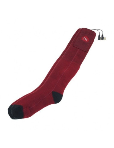 Glovii skarpety ogrzewane power bankiem rozmiar m (35-40), czerwone, baterie, ładowarka i pilot w zestawie, gq3m