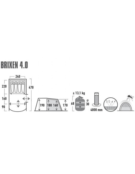 Namiot high peak brixen 4.0 11815