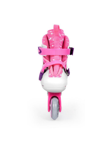 Zestaw smj sport combo pink led: 2w1 wrotko-rolki