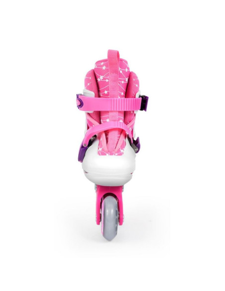 Zestaw smj sport combo pink led: 2w1 wrotko-rolki