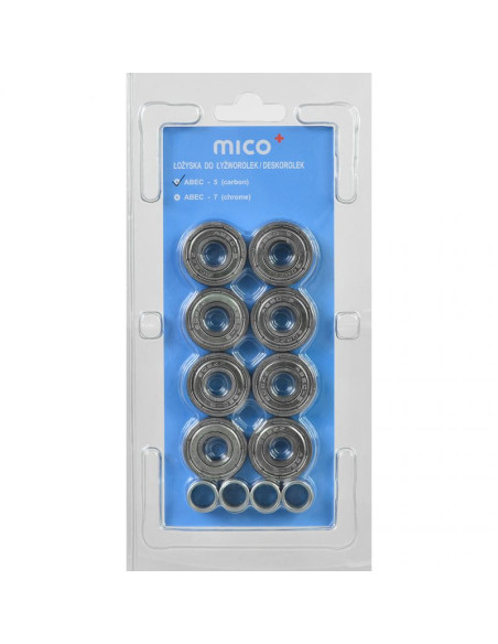Łożyska mico abec-5 karbonowe /8szt