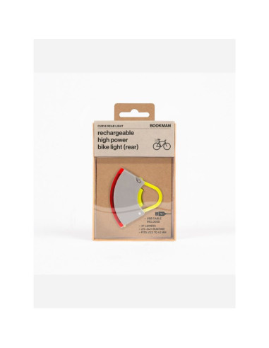 Lampka rowerowa bookman curve rear light 37lm