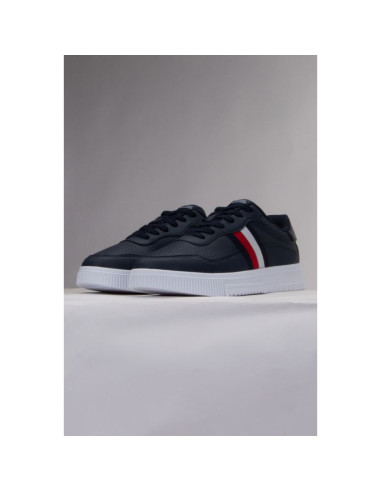 Buty tommy hilfiger supercup leather stripes m