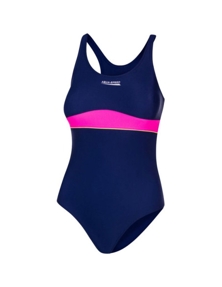 Kostium kąpielowy dla dzieci aqua-speed emily granatowo-różowy kol. 47
