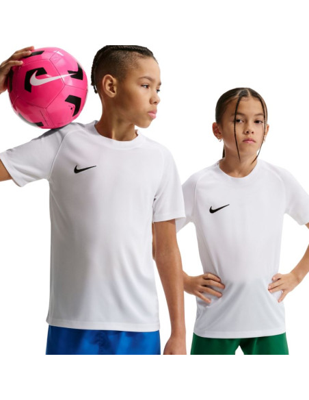 Koszulka dla dzieci nike dri-fit park viii biała hv8182 100