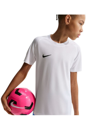 Koszulka dla dzieci nike dri-fit park viii biała hv8182 100