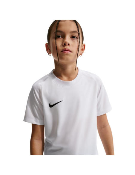 Koszulka dla dzieci nike dri-fit park viii biała hv8182 100