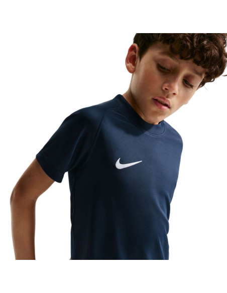 Koszulka dla dzieci nike dri-fit park viii granatowa hv8182 410