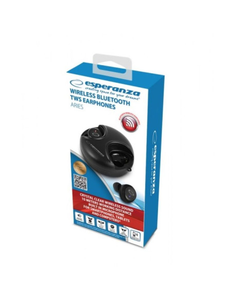 Esperanza słuchawki douszne bluetooth tws aries eh228k
