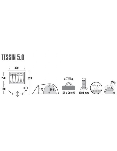 Namiot high peak tessin 5 10228