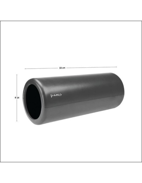 Wałek fitness hms graphite/black fs111