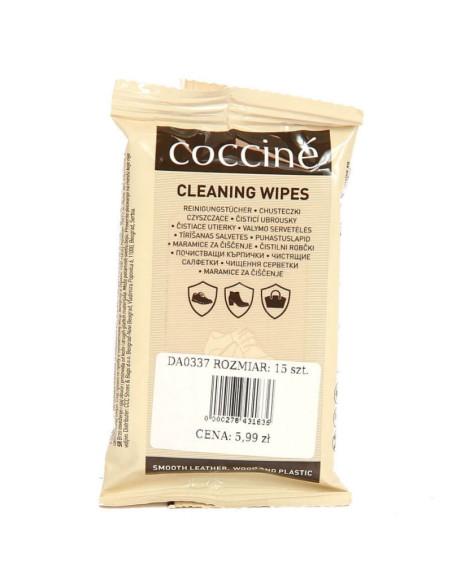 Preparat do butów chusteczki czyszczące coccine