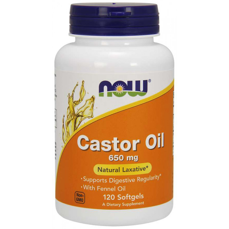 Castor Oil - Olej Rycynowy 650 mg (120 kaps.)