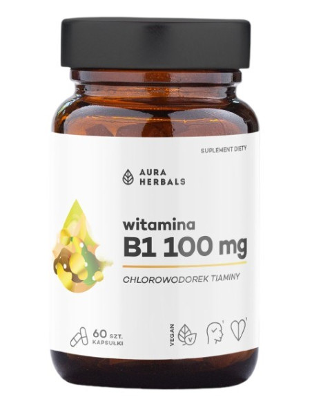 Witamina B1 100 Mg, Tiamina (60 Kaps.)