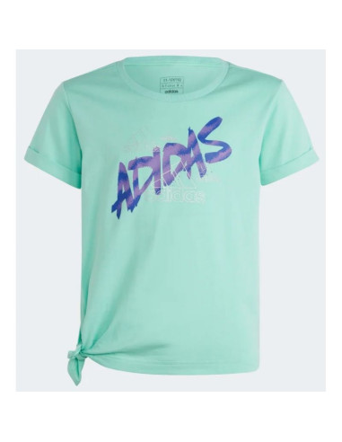 Koszulka adidas dance knotted tee jr