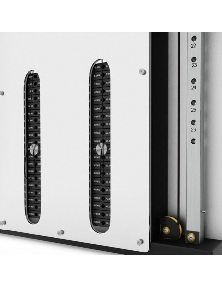 Brama treningowa przyścienna podwójna hms bs302 ze stosem