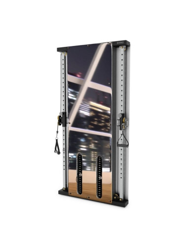 Brama treningowa przyścienna podwójna hms bs302 ze stosem