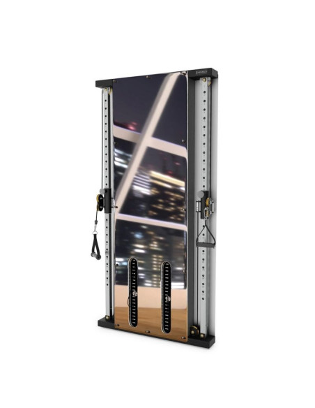 Brama treningowa przyścienna podwójna hms bs302 ze stosem