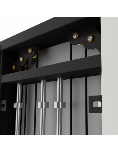 Brama treningowa przyścienna podwójna hms bs302 ze stosem