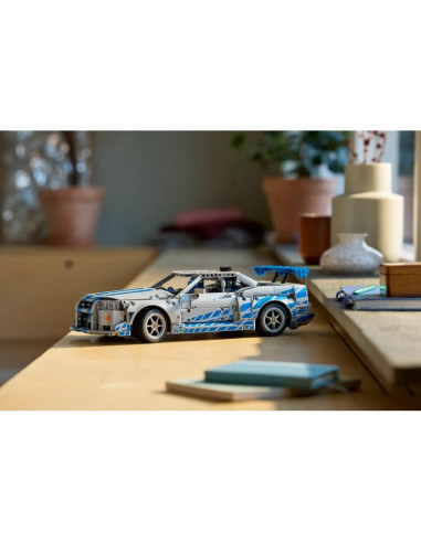 Lego technic 42210 samochód nissan skyline gt-r (r34) z filmu za szybcy, za wściekli