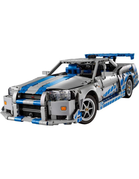 Lego technic 42210 samochód nissan skyline gt-r (r34) z filmu za szybcy, za wściekli
