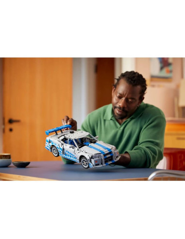 Lego technic 42210 samochód nissan skyline gt-r (r34) z filmu za szybcy, za wściekli