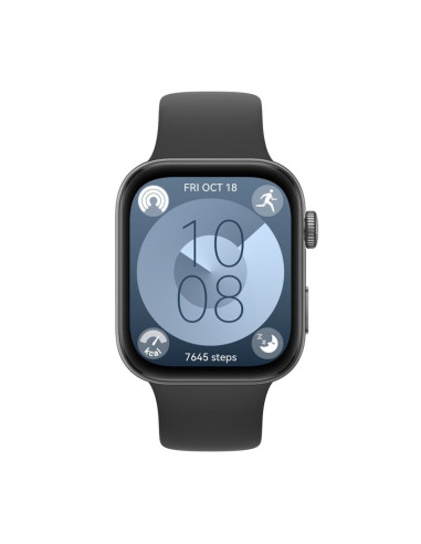 Huawei watch fit 3 4,62 cm (1.82") amoled cyfrowy 408 x 480 px ekran dotykowy czarny wi-fi gps