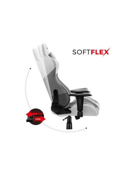 Fotel gamingowy huzaro force 6.2 white mesh