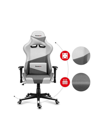 Fotel gamingowy huzaro force 6.2 white mesh