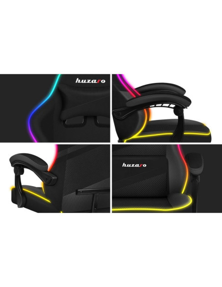 Fotel gamingowy huzaro force 4.4 rgb black
