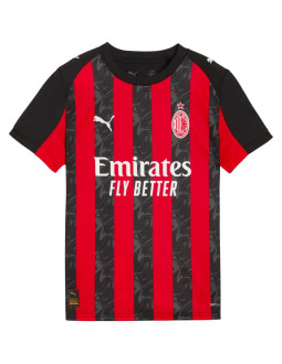 Koszulka dla dzieci puma ac milan home jersey replica czarno-czerwona 779965 01