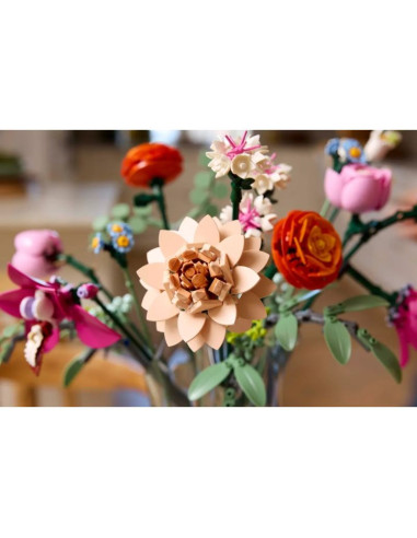 Lego icons 10342 botanicals - piękny bukiet różowych kwiatów