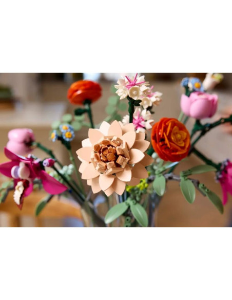 Lego icons 10342 botanicals - piękny bukiet różowych kwiatów