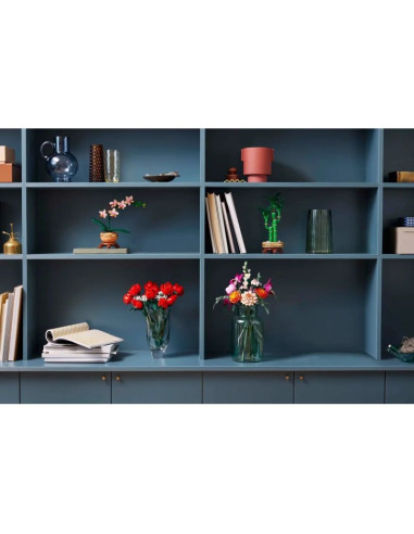 Lego icons 10342 botanicals - piękny bukiet różowych kwiatów