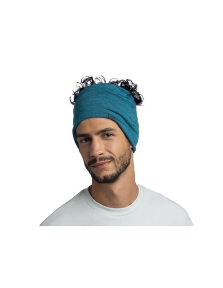 Bandana buff merino lightweight solid solid teal