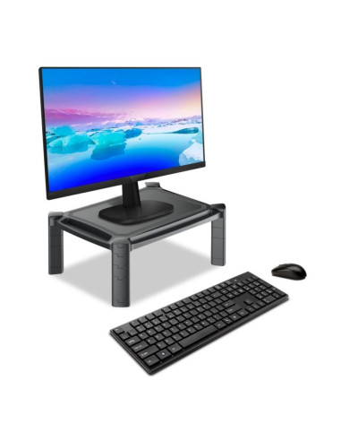 Techly stolik podstawka pod monitor z regulacją wy