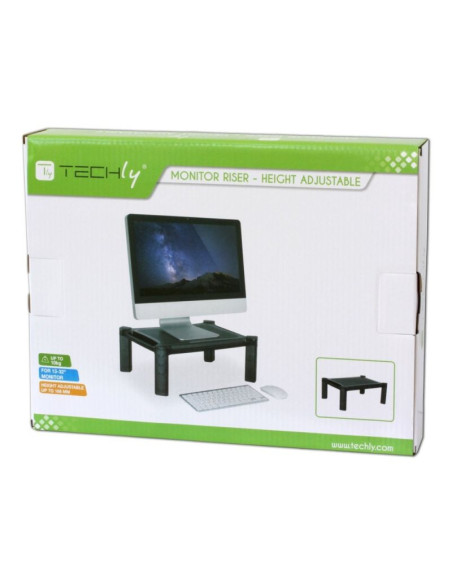 Techly stolik podstawka pod monitor z regulacją wy