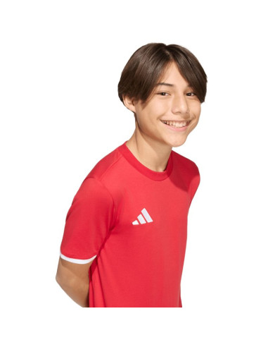 Koszulka dla dzieci adidas entrada 26 tee czerwona jz6674
