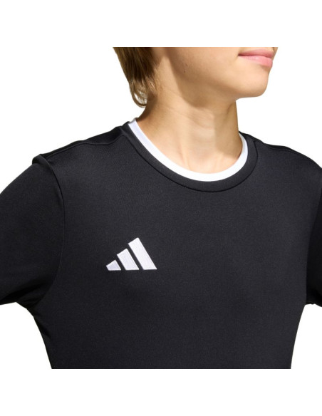 Koszulka dla dzieci adidas entrada 26 long sleeve jersey czarna kf5879