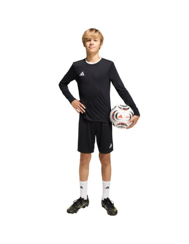 Koszulka dla dzieci adidas entrada 26 long sleeve jersey czarna kf5879
