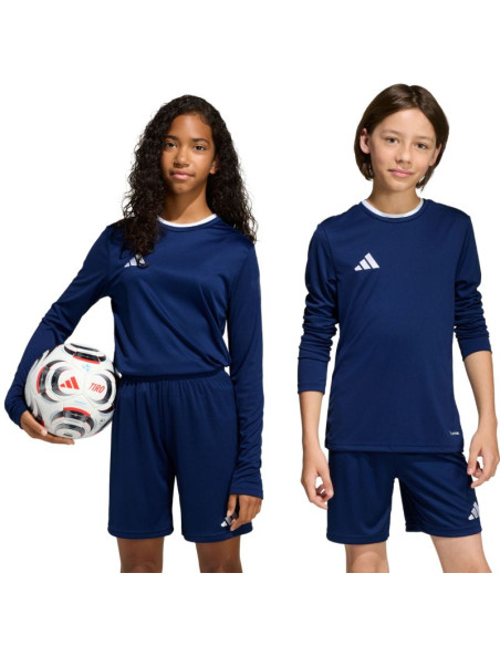 Koszulka dla dzieci adidas entrada 26 long sleeve jersey granatowa kf5877