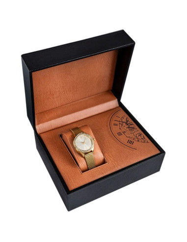 Pudełko na zegarek drewniane mahoń premium pdr-4