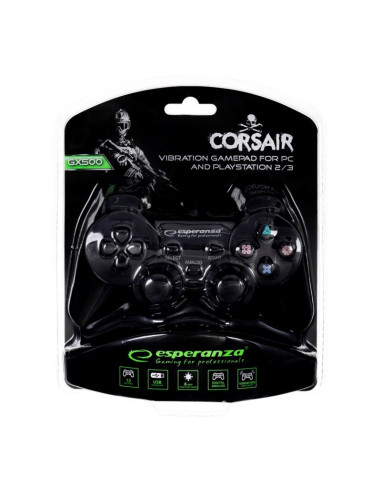 Gamepad esperanza eg106 (pc, ps2, ps3  kolor czarny)