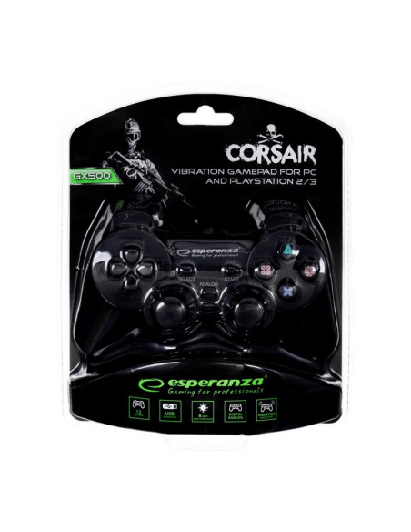 Gamepad esperanza eg106 (pc, ps2, ps3  kolor czarny)